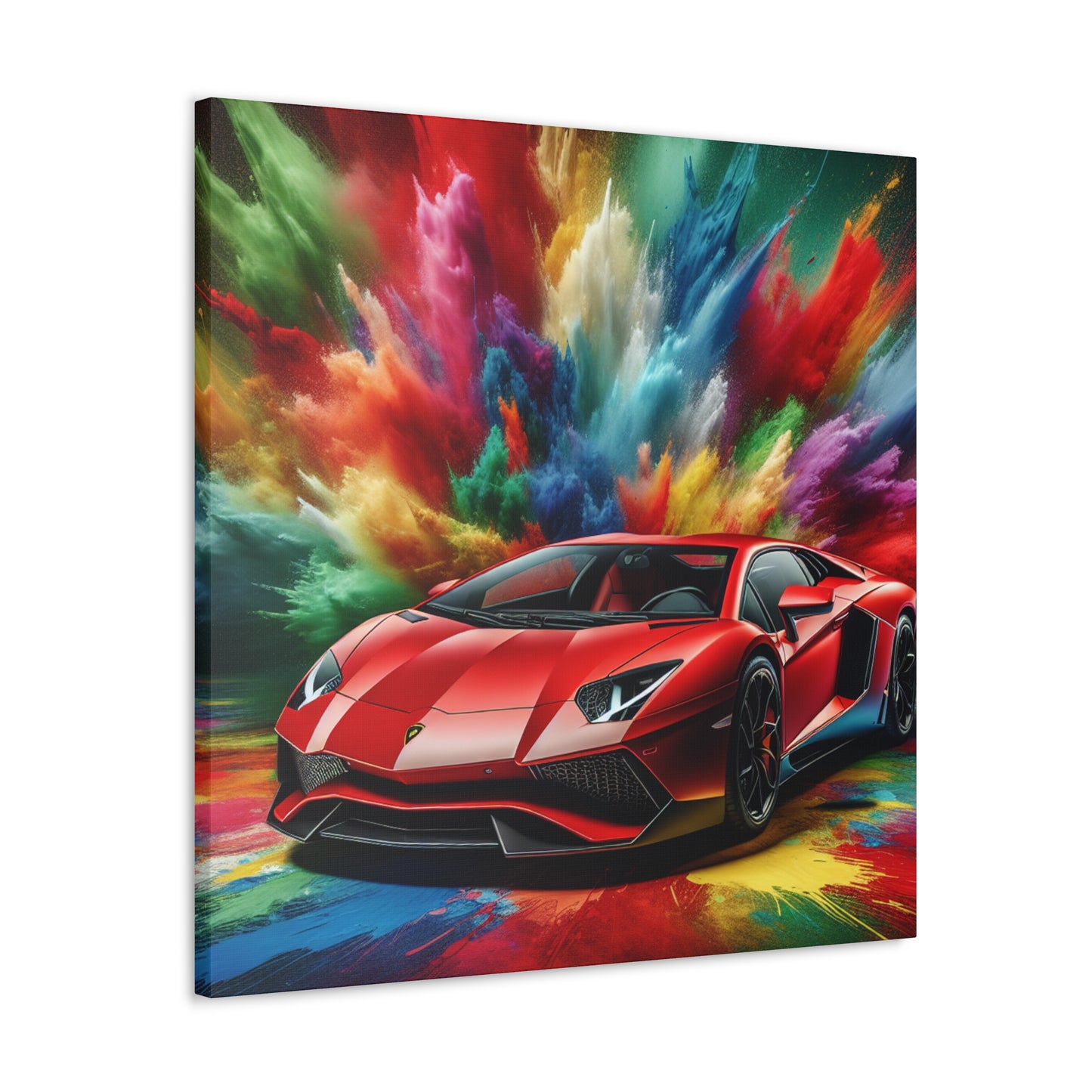 Lamborghini Aventador Canva Painting - Luxurious Car Artwork, High Quality Wall Decor, Perfect for Car Enthusiasts and Collectors