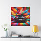 Nissan GT-R Wall Art, Hand-painted Canvas, Perfect Gift for Car Enthusiast, Racing Decor, Autophile Exclusive, High Quality Modern Home Decor