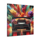 Nissan GT-R Canva Painting, Modern Car Wall Art, Sports Car Print Decor, Car Enthusiast Gift, Auto Art, Large Abstract Painting for Home Office