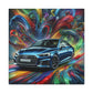 Audi A5 Canva Painting, Hand Painted Wall Art, Luxury Car Decor, Modern Home Office, Unique Gift for Car Lovers and Enthusiasts