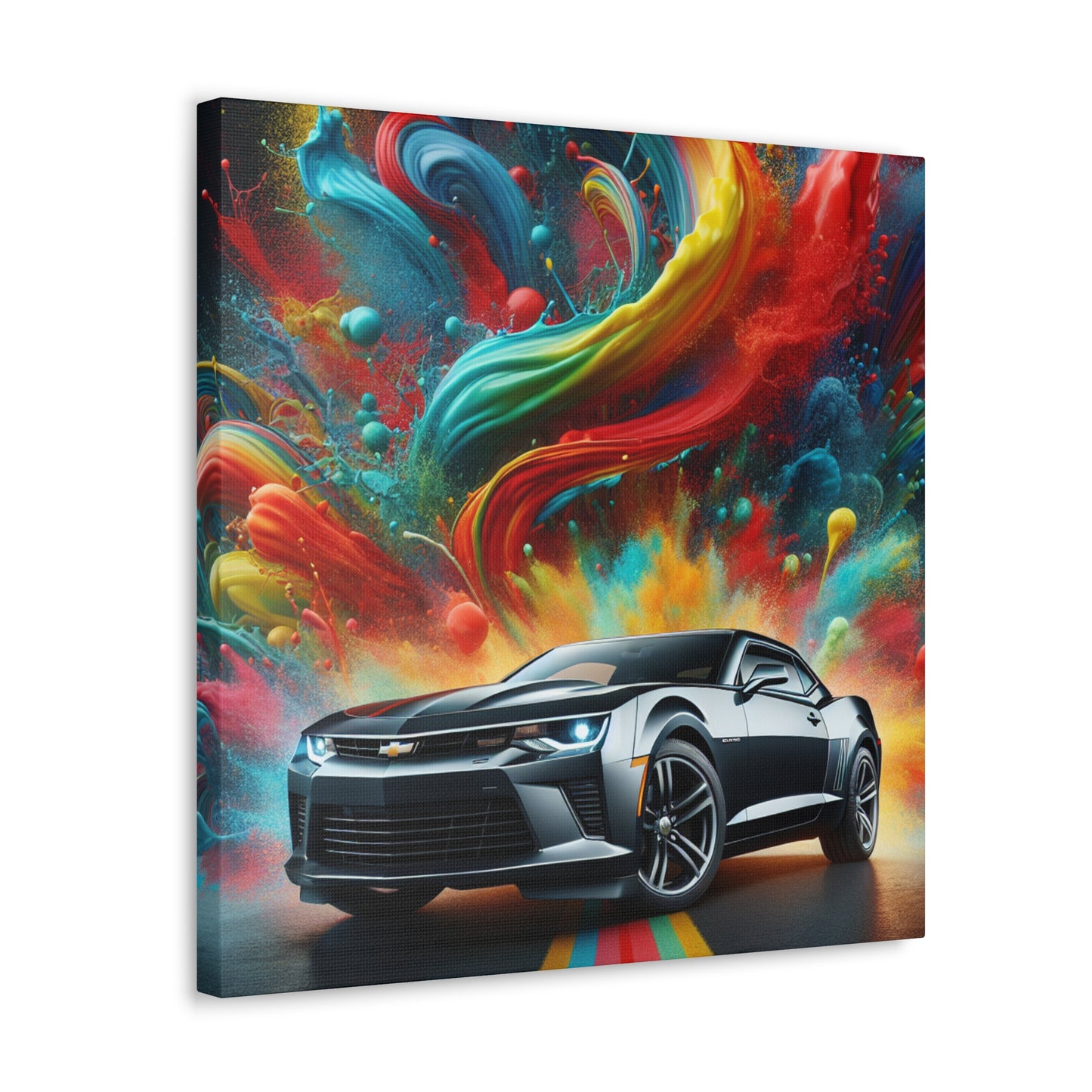 Chevrolet Camaro Canva Painting, Perfect Decor for Man Cave, High-Quality Car Artwork, Unique Gift for Classic Car Lovers and Collectors