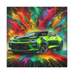 Chevrolet Camaro Artwork - Canva Painting, Wall Decor, Vintage Car Prints, Automotive Decor, Classic Car Lover - Ideal Gift for Car Enthusiasts