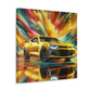 Chevrolet Camaro Wall Art Canva Painting - Classic Car, Automobile Decor, Unique Handmade Gift for Car Lovers and Enthusiasts