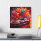 Chevrolet Corvette Canva Painting - Handmade Wall Art, Unique Car Themed Decor, Perfect Gift for Car Enthusiasts and Collectors