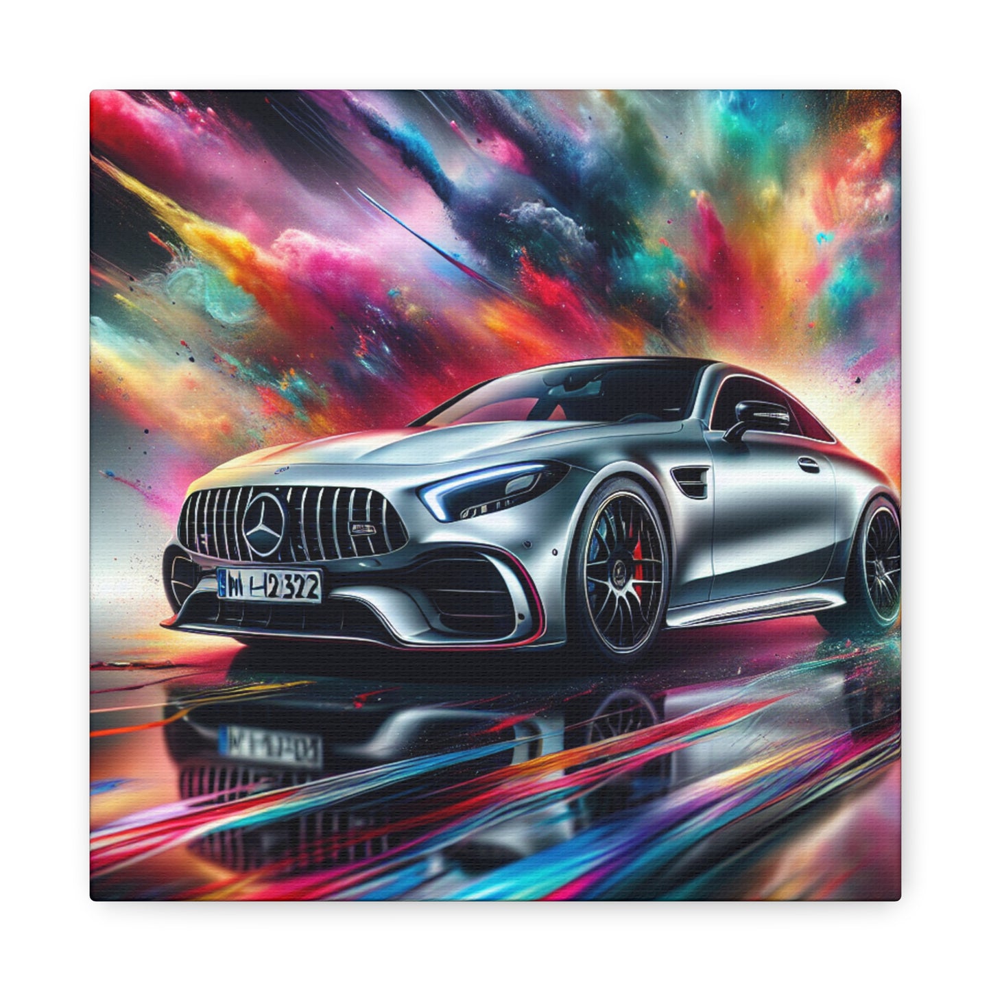 Mercedes AMG Wall Art Canva Painting, High Quality Home Decor, Ideal for Car Lovers and Enthusiasts