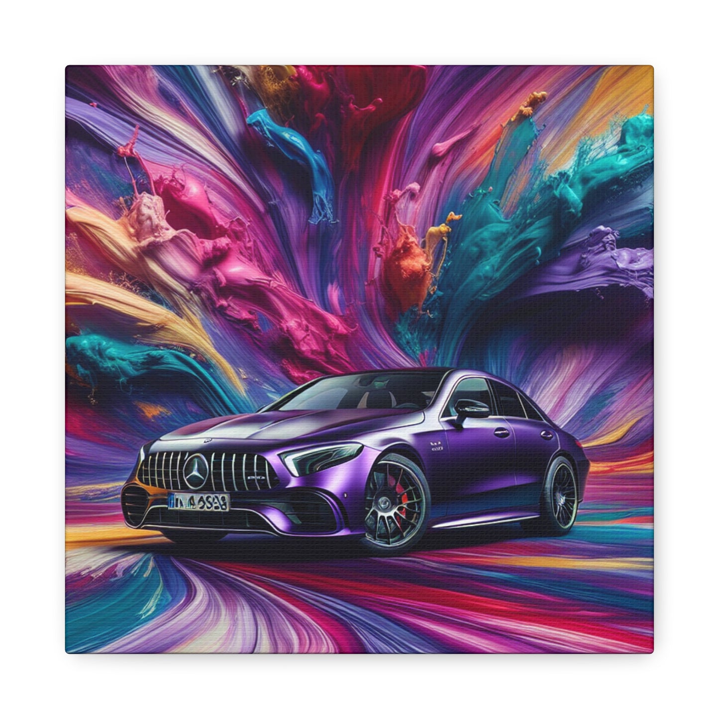 Mercedes AMG Wall Art, Luxury Car Canva Painting, Motorsport Home Decor, Perfect Gift for Car Enthusiasts, High Quality Print