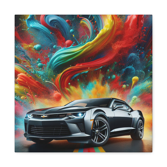 Chevrolet Camaro Canva Painting, Perfect Decor for Man Cave, High-Quality Car Artwork, Unique Gift for Classic Car Lovers and Collectors