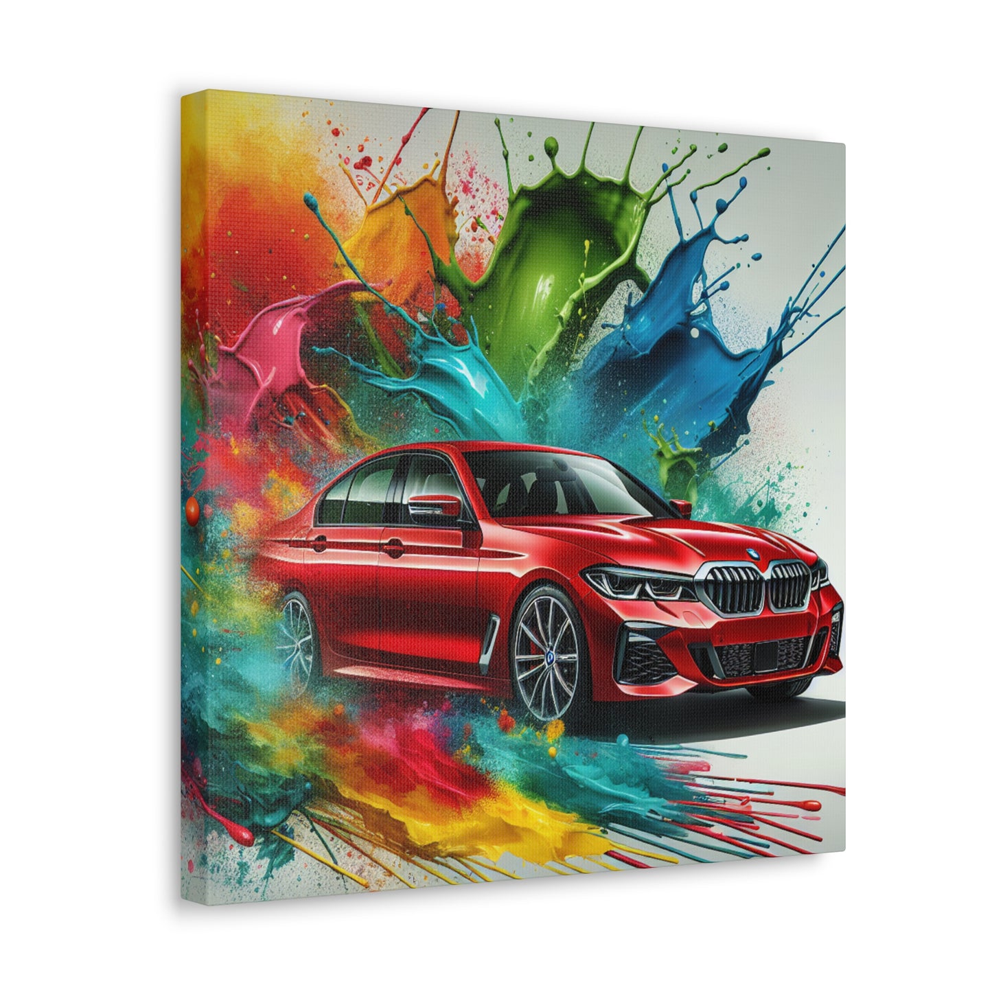 BMW Luxury Car Canva Painting - Wall Art for Car Lovers - Modern Home Office Decor - Auto Enthusiasts Gift Idea - Unique Man Cave Item