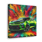 Chevrolet Camaro Artwork - Canva Painting, Wall Decor, Vintage Car Prints, Automotive Decor, Classic Car Lover - Ideal Gift for Car Enthusiasts