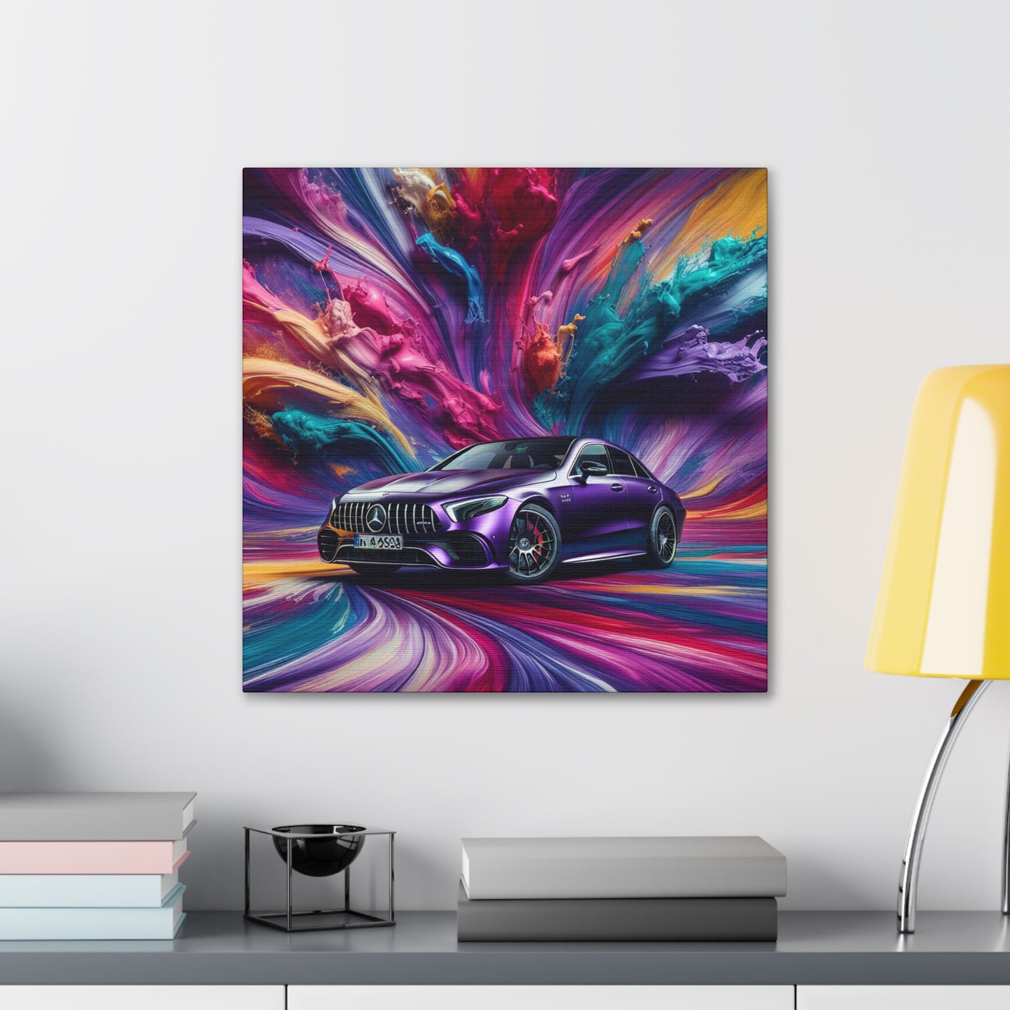 Mercedes AMG Wall Art, Luxury Car Canva Painting, Motorsport Home Decor, Perfect Gift for Car Enthusiasts, High Quality Print