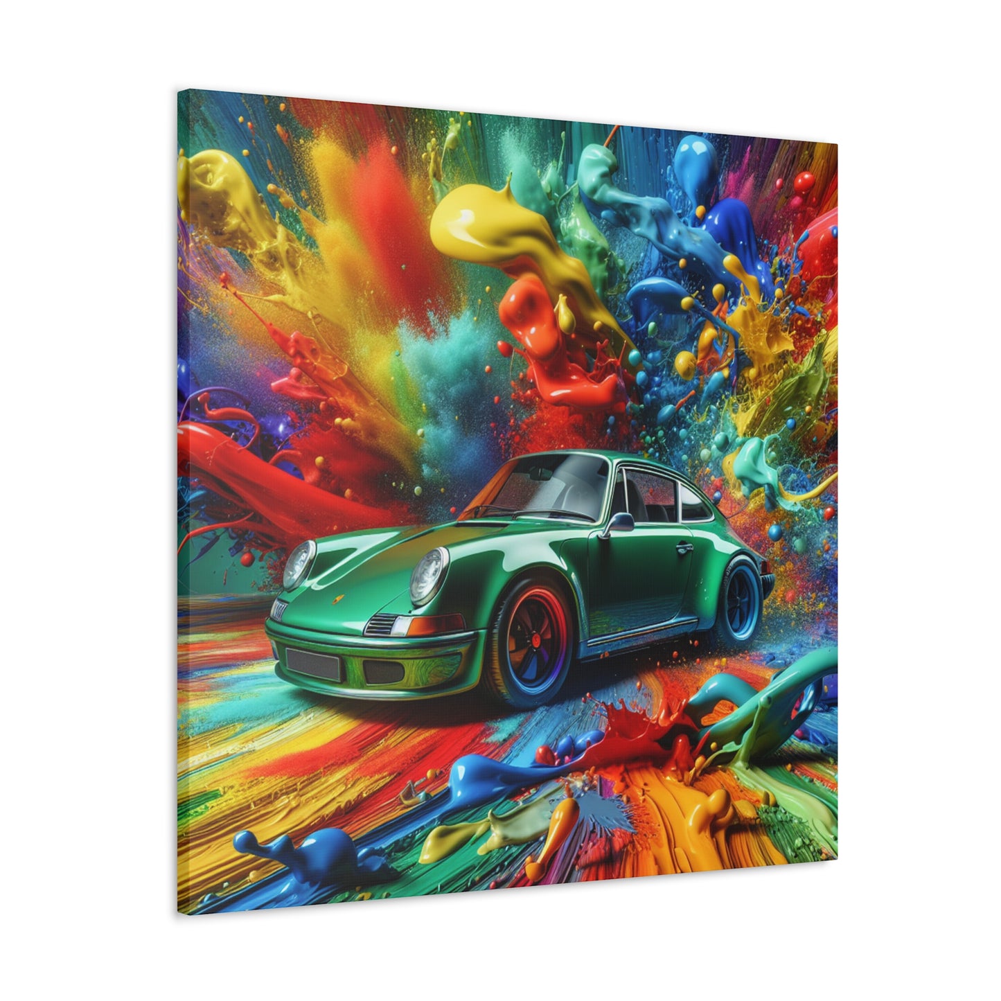 Porsche 911 Canva Painting - Classic Car Art, Luxury Gift for Men, Office and Home Wall Decor, Limited Edition Print, Automobile Enthusiast