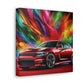 Vintage Dodge Charger Wall Art, Classic Car Canvas Painting, Automobile Decor, Perfect Gift for Car Enthusiasts and Collector's Item