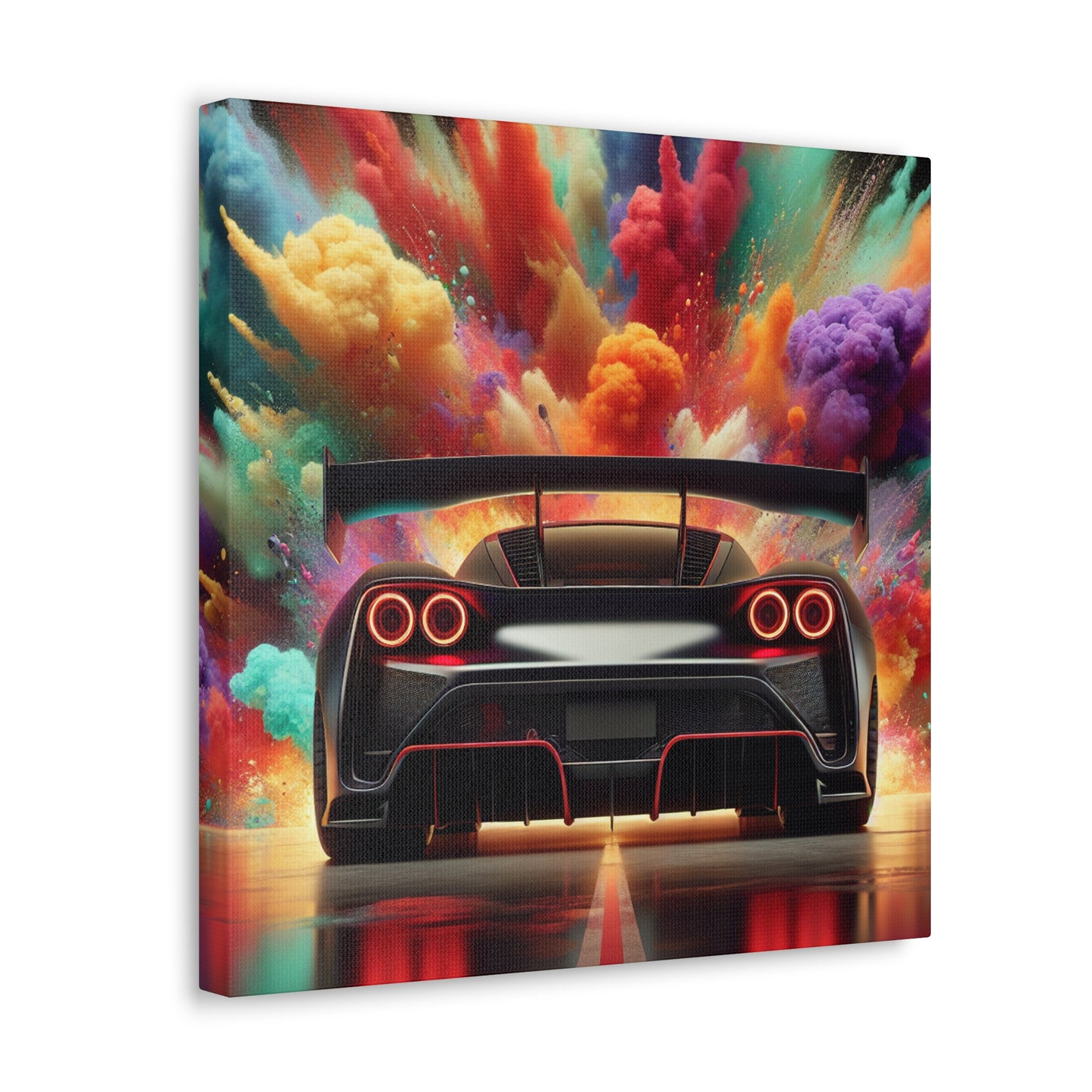 Nissan GT-R Canva Painting, Modern Car Wall Art, Sports Car Print Decor, Car Enthusiast Gift, Auto Art, Large Abstract Painting for Home Office