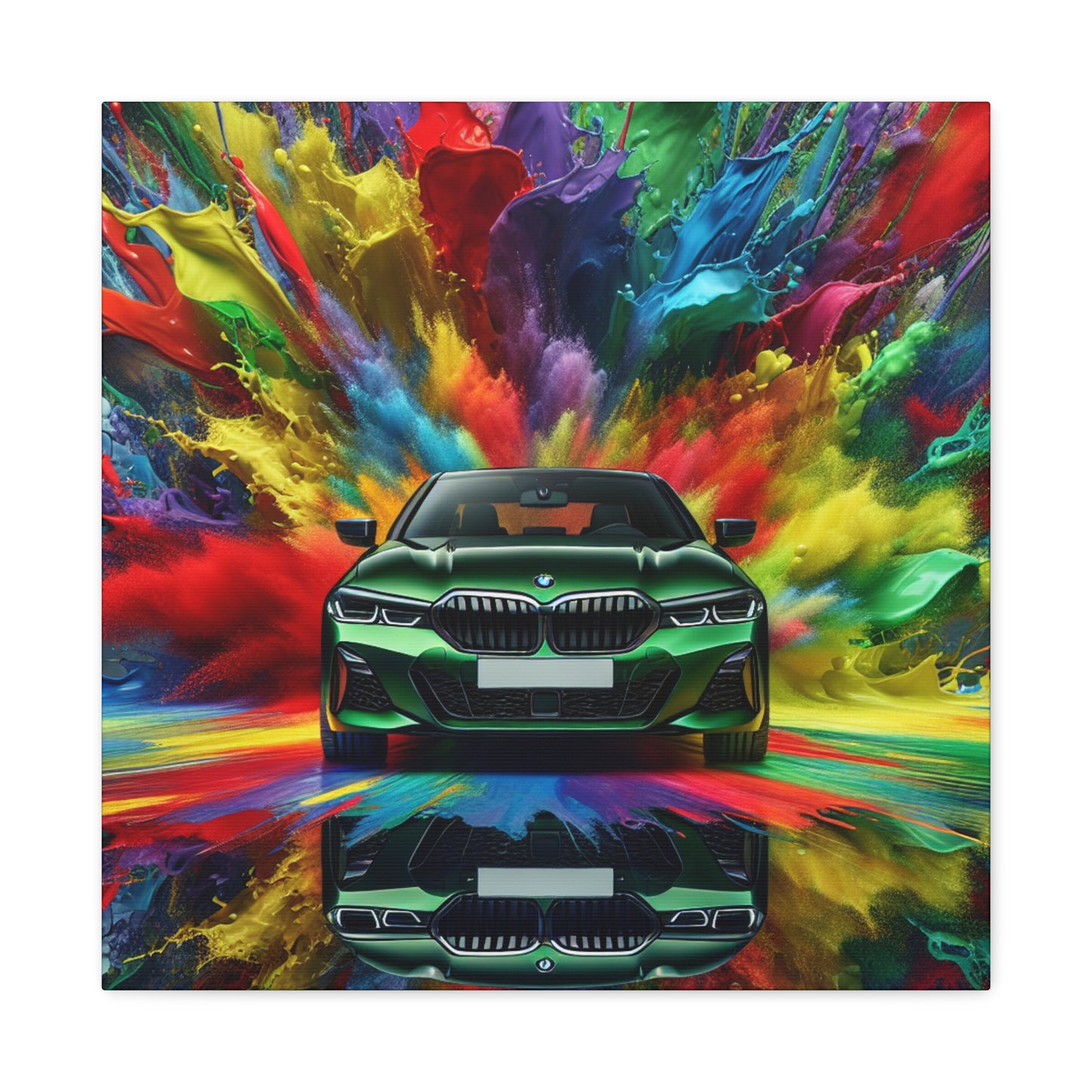 BMW Luxury Car Wall Art, Abstract Canva Painting, Home Decor, Gift for Car Enthusiasts and BMW Lovers, Office Wall Decor