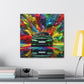 BMW Luxury Car Wall Art, Abstract Canva Painting, Home Decor, Gift for Car Enthusiasts and BMW Lovers, Office Wall Decor