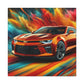 Chevrolet Camaro Canva Painting - Classic Car Wall Art, Muscle Car Decor, Gifts for Car Enthusiasts, Automobile Lovers, Man Cave Addition