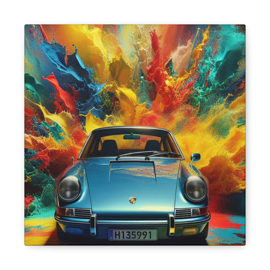 Porsche 911 Wall Art Canva, Luxury Car Hand-Painted Decor, Unique Gift for Car Enthusiast and Porsche Lover, Exclusive Home Decor