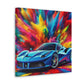 Ferrari Canva Wall Art - High Quality Luxury Car Painting - Perfect Gift for Car Enthusiasts, Home and Office Decor, Men's Man Cave Artwork