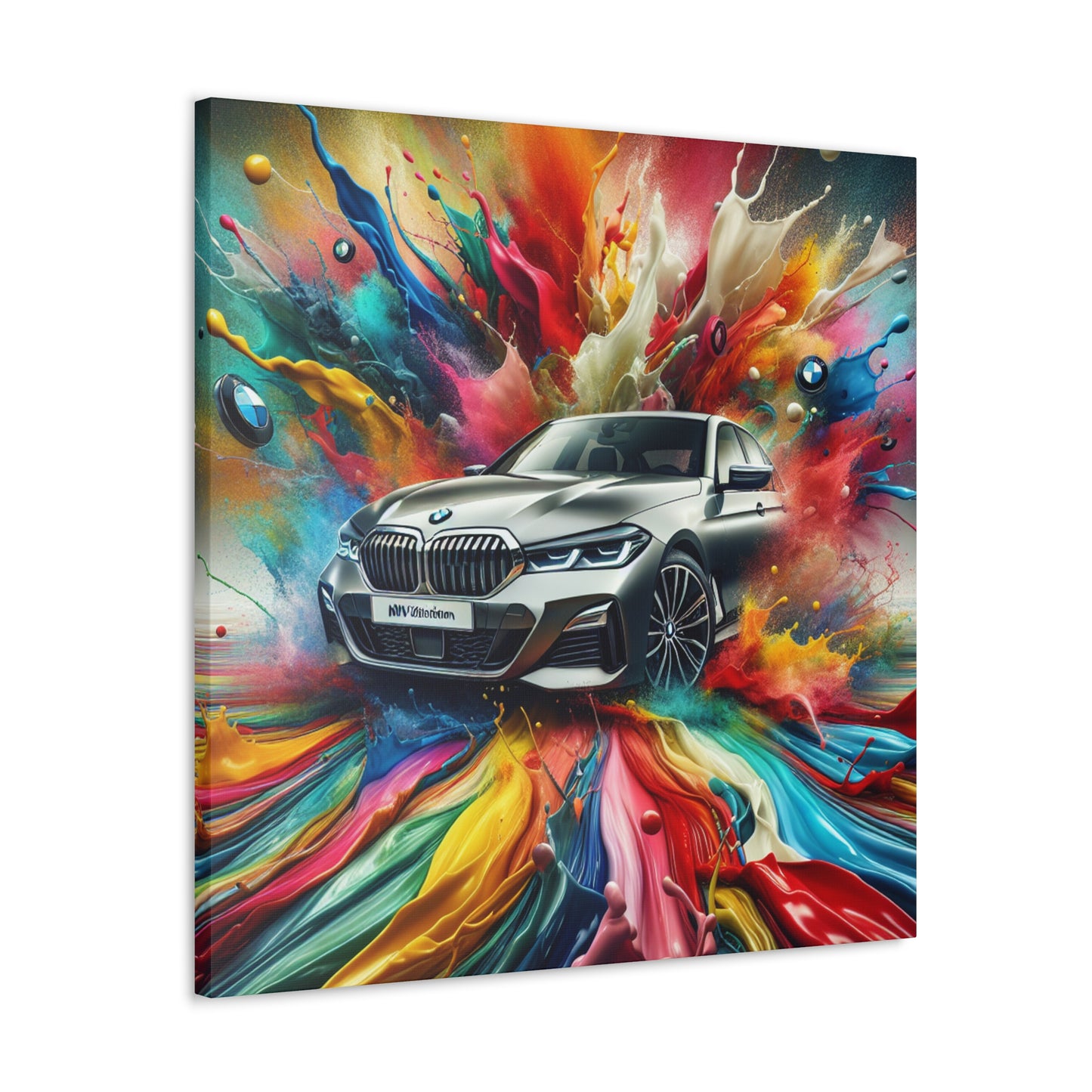 BMW Luxury Car Canvas Painting - Wall Art, Fine Print for BMW Lovers, Home Decor, Car Art, Unique Gift, Office Decoration, Collectible Art Piece