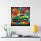 Chevrolet Camaro Artwork - Canva Painting, Wall Decor, Vintage Car Prints, Automotive Decor, Classic Car Lover - Ideal Gift for Car Enthusiasts