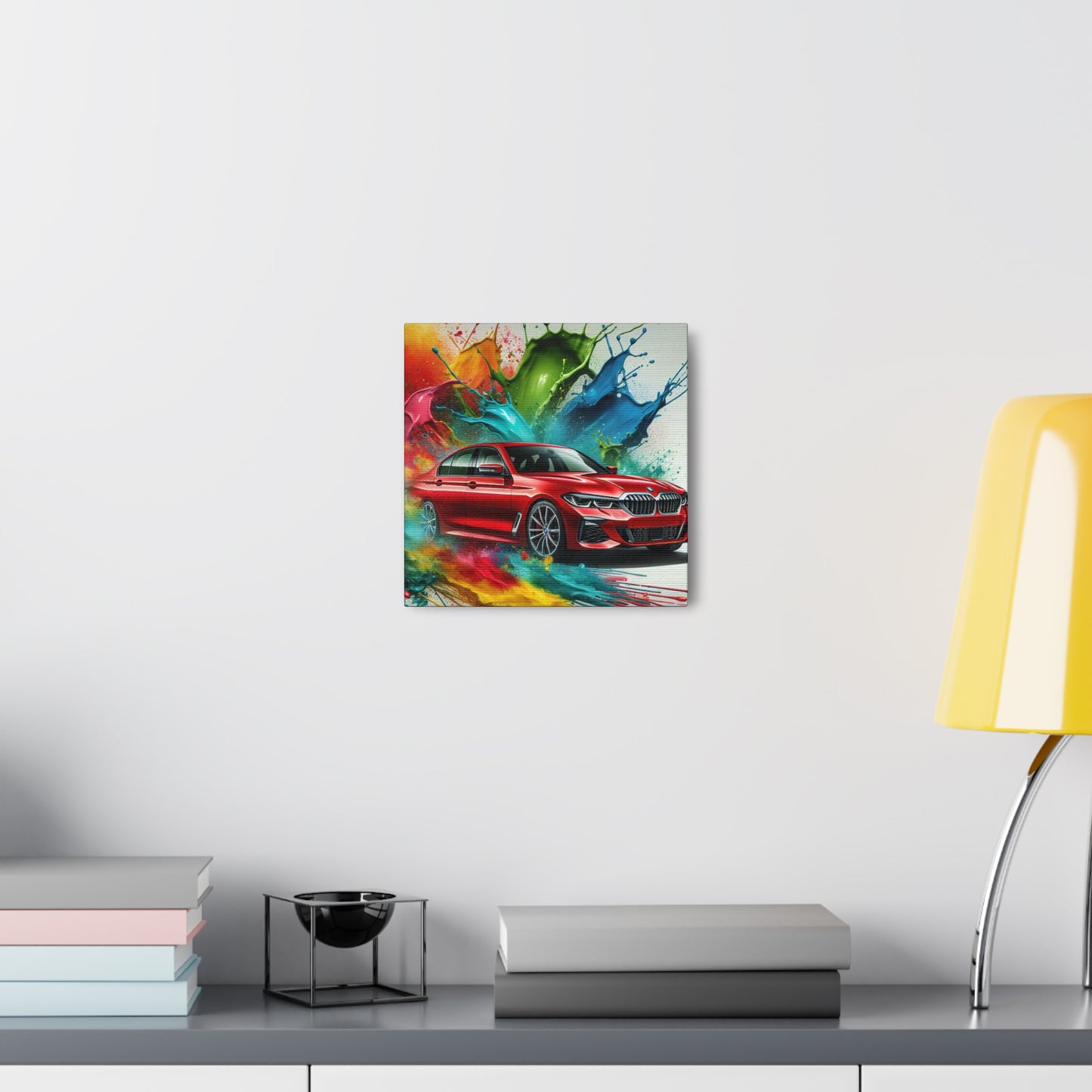 BMW Luxury Car Canva Painting - Wall Art for Car Lovers - Modern Home Office Decor - Auto Enthusiasts Gift Idea - Unique Man Cave Item