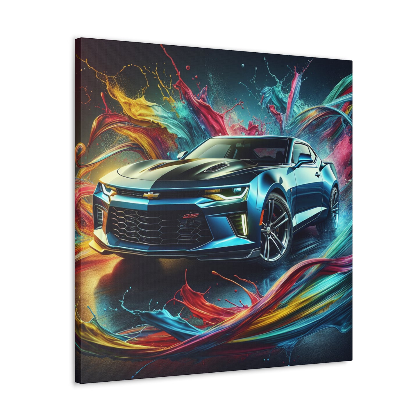 Chevrolet Camaro Canva Painting, Home Decor, Classic Car Artwork, Wall Hangings, Modern Vehicle Design, Garage Decoration, Car Enthusiast Gift