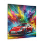 Porsche 911 Fine Art Canva Painting - Vintage Car Wall Decor - Luxury Automobile Artwork for Home and Office Decorations