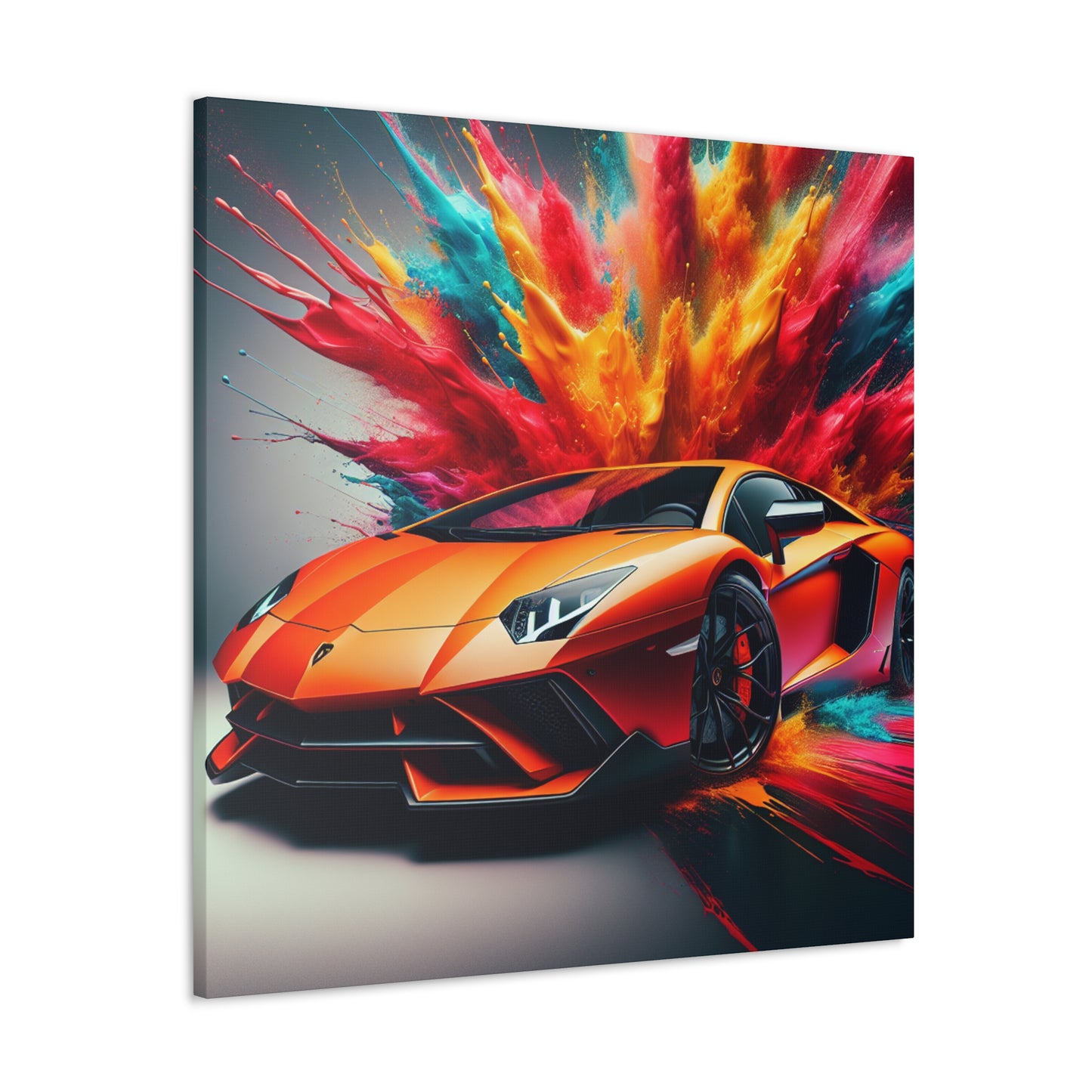 Lamborghini Aventador Wall Art - Luxury Car Canvas Painting - Exotic Sports Car Home Decor - Perfect for Office, Man Cave, or Garage