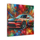 Dodge Charger Wall Art, Car Canva Painting, Automotive Decor, Classic Car Print, Unique Gift for Car Lovers, Garage and Man Cave Addition