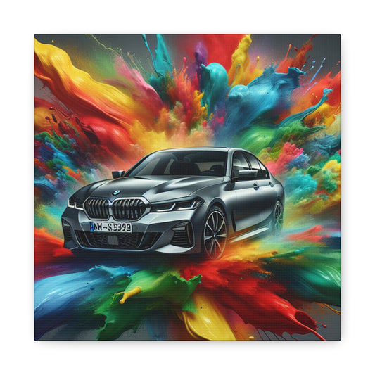 BMW Car Wall Art, Luxury Vehicle Canva Painting, Home Office Decor, Gift for Car Enthusiasts and BMW Lovers, Modern Artwork for Interiors