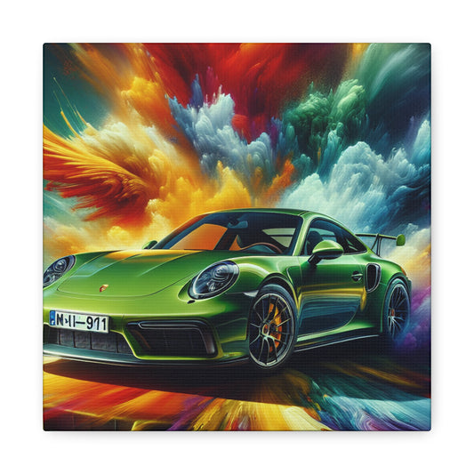 Porsche 911 Wall Art, Vintage Car Canva Painting, Perfect Gift for Car Lovers, Home Decor, Classic Automotive Print, Office Artwork