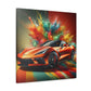 Chevrolet Corvette Wall Art, Large Canvas Print, Luxury Car Painting, Home and Office Décor, Perfect Gift for Car Lovers