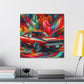 Dodge Charger Canva, Car enthusiasts Wall Art, Sports Car Painting, Home Decor, perfect gift for car lovers