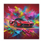 Premium Ferrari Artwork, Hand-Painted Canvas for Car Lovers, Wall Decor, High-End Luxury Car Canvas Painting, Perfect for Home or Office