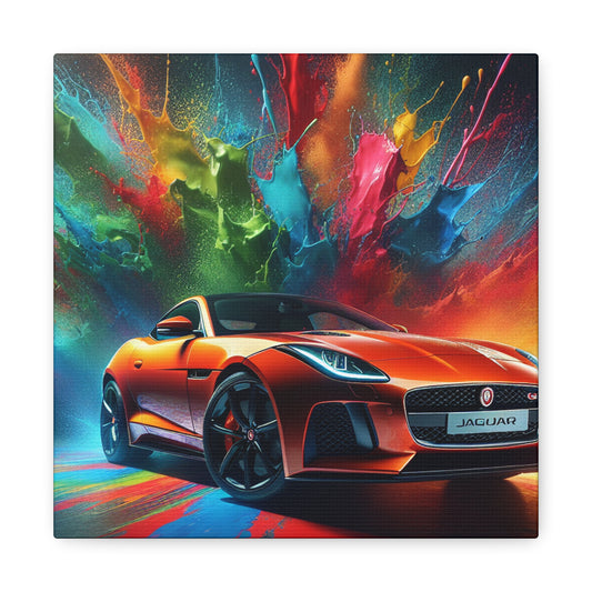 Jaguar F-Type Canva Painting, Luxury Car Art, Perfect for Home Decor, Ideal Gift for Car Lovers and Automobile Enthusiasts