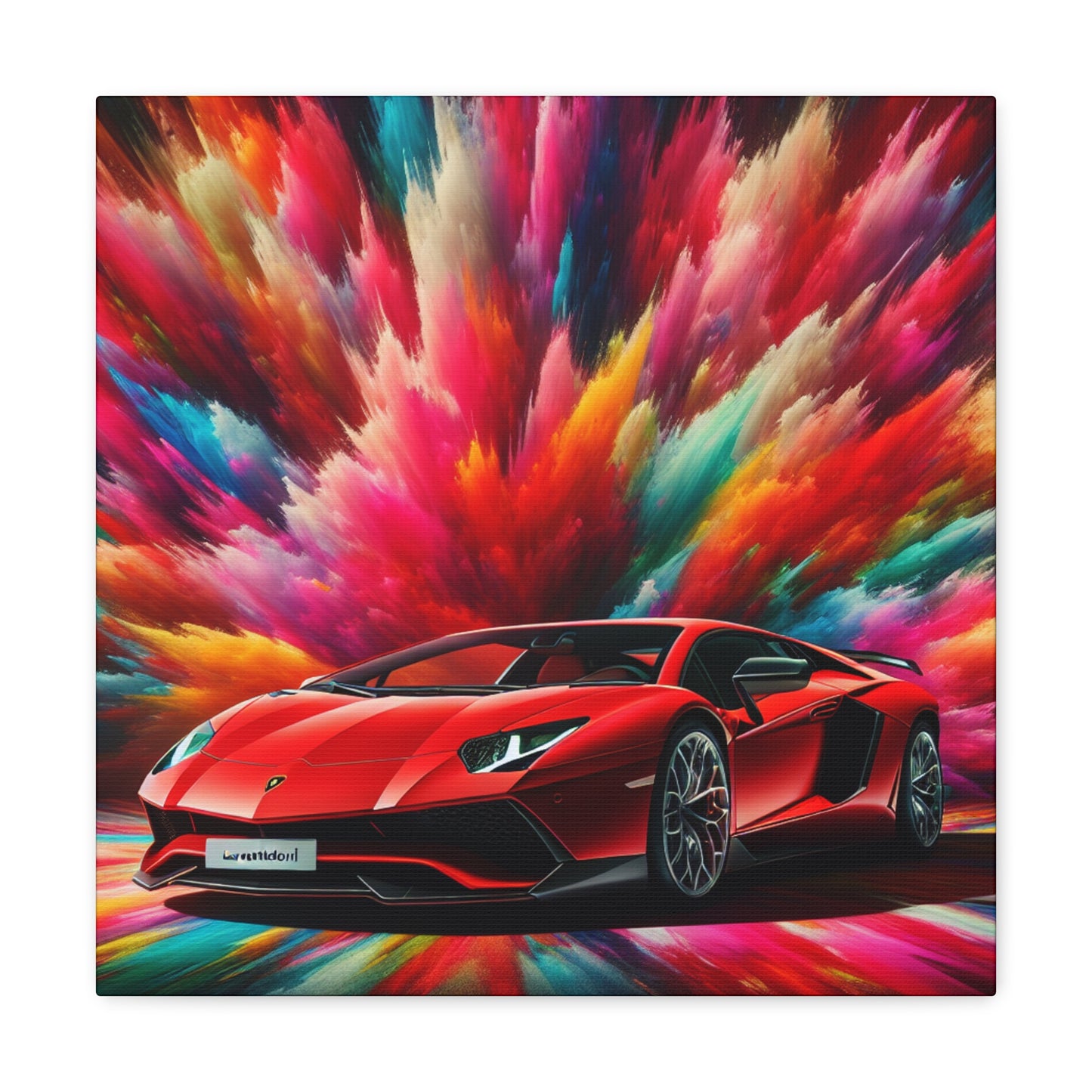 Lamborghini Aventador Canva Art, Exotic Car Wall Decor, Modern Sports Car Canva Painting, Perfect Gift for Car Enthusiasts, Home and Office