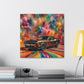 Dodge Challenger Wall Art, Car Themed Canva Painting, Perfect for Man Cave, Automotive Decor, Unique Gift for Car Lovers and Enthusiasts