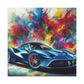 Luxury Ferrari Canva Painting - Unique Classic Car Artwork, Premium Wall Decor for Car Enthusiast, Exclusive Gift, Racing and Auto Lovers