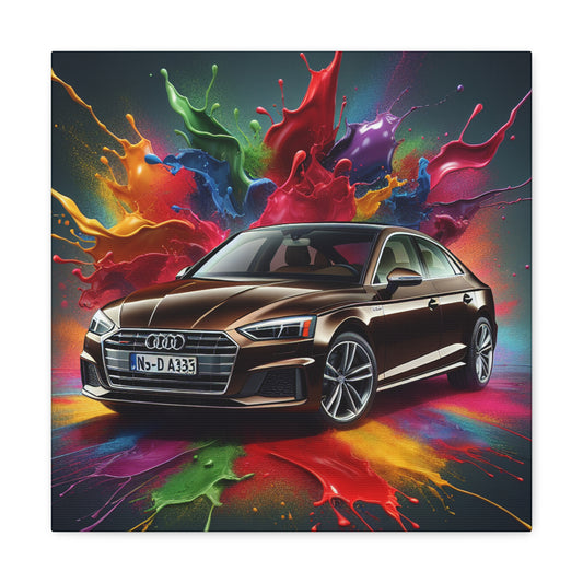 Audi A5 Car Canva Painting - Perfect Wall Decor, Automobile Art, Gift for Car Lovers and Enthusiasts, Collectible Studio Print