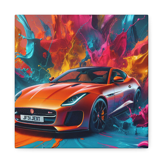 Jaguar F-Type Canva Painting - Wall Art, Home Decor, Unique Gift, Exclusive Car Art, High Quality Print, Automobile Enthusiast, Collector's Item