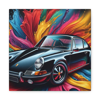 Porsche 911 Canva Painting, High Quality, Hand-painted, Luxurious Home Decor, Perfect Gift for Car & Art Lovers, Ready to Hang Wall Art