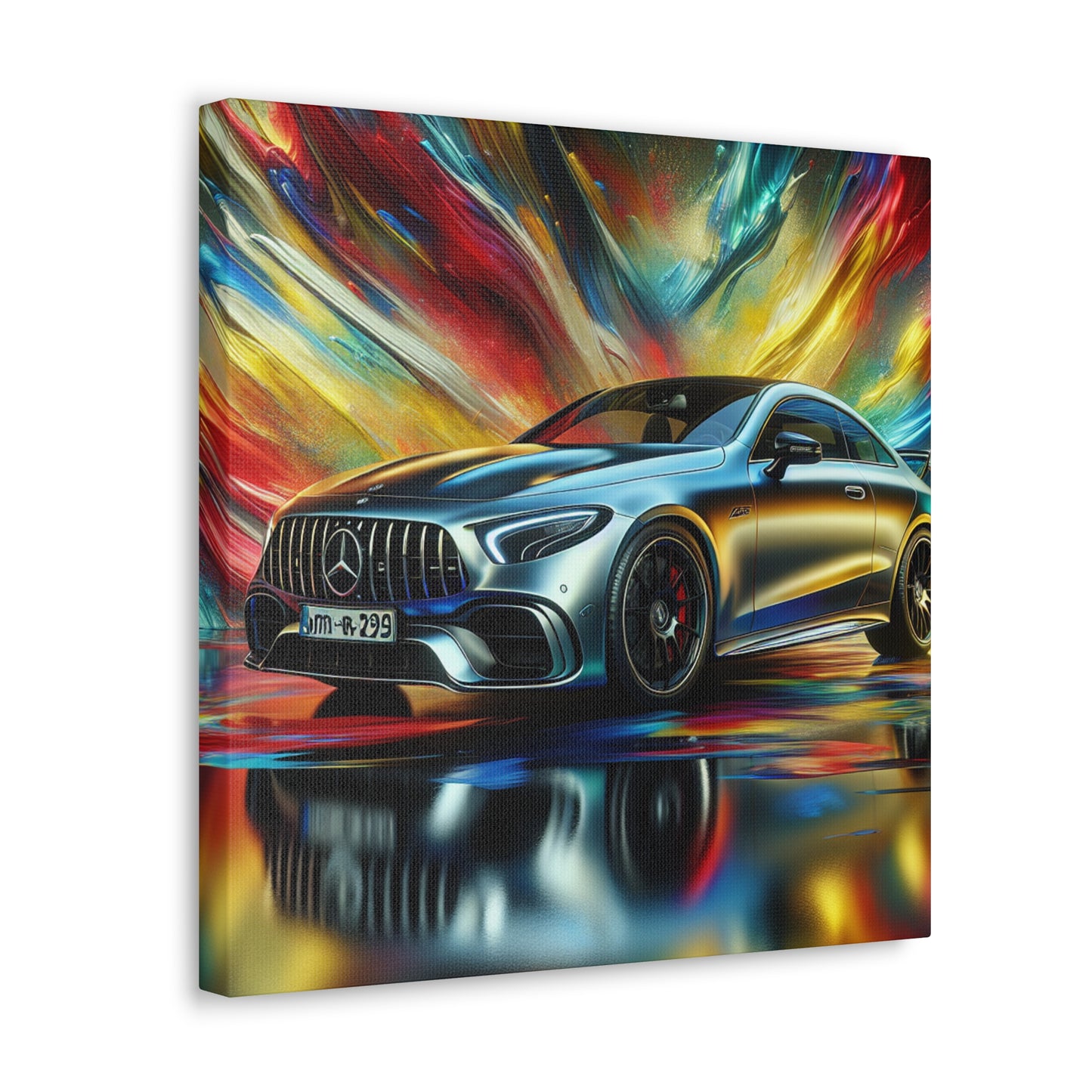 Mercedes AMG Wall Art - Premium Canva Painting for Automotive Enthusiast, Home and Office Decor, Perfect Gift for Car Lovers