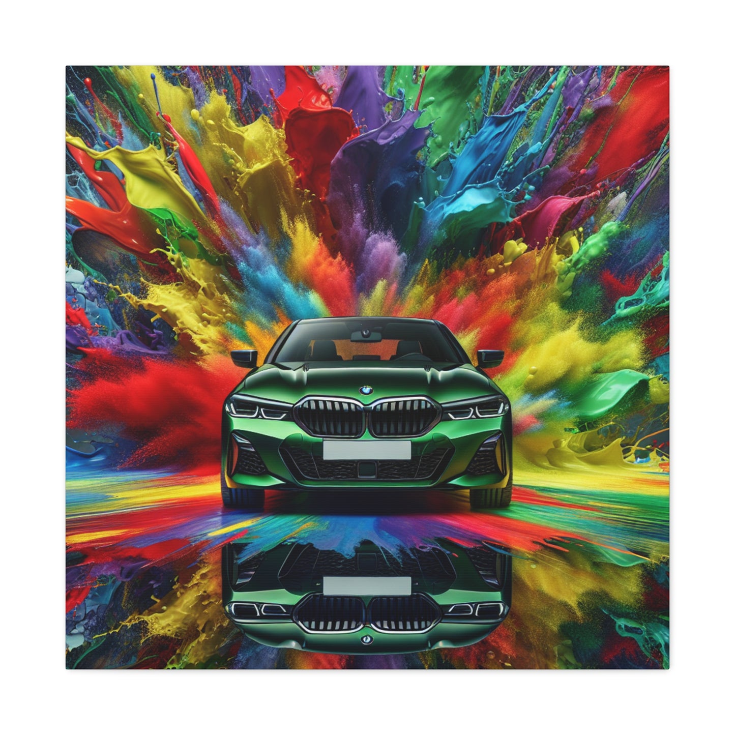 BMW Luxury Car Wall Art, Abstract Canva Painting, Home Decor, Gift for Car Enthusiasts and BMW Lovers, Office Wall Decor