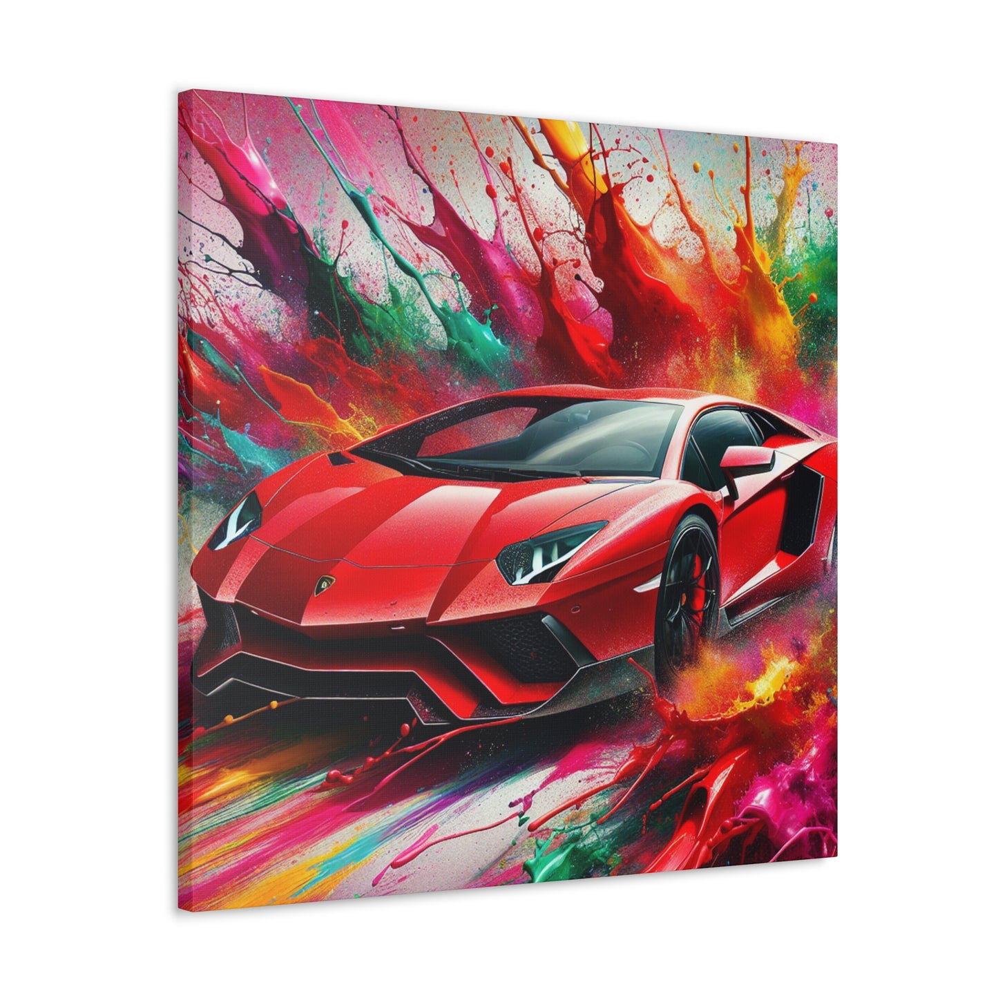 Lamborghini Aventador Wall Art, Exclusive Car Canva Painting, High Quality Home Decor, Unique and Perfect Gift for Car Lovers