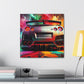 Nissan GT-R Canva Painting - Modern Wall Art, Handmade Car Artwork, Perfect Gift for Car Enthusiasts and Decor