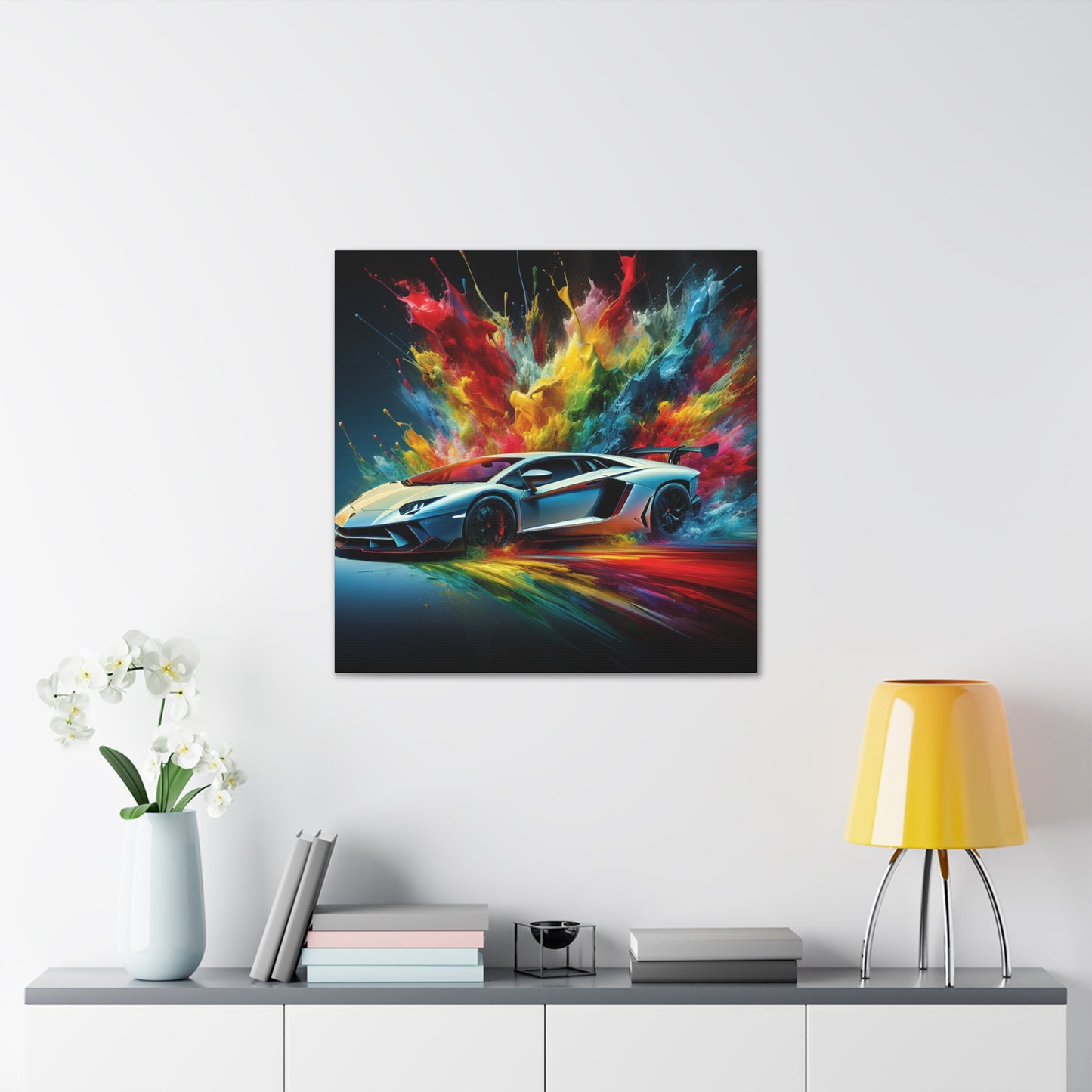 Luxury Lamborghini Aventador Wall Art Canva - Perfect for Car Enthusiasts and Home Decor - High-Quality Print