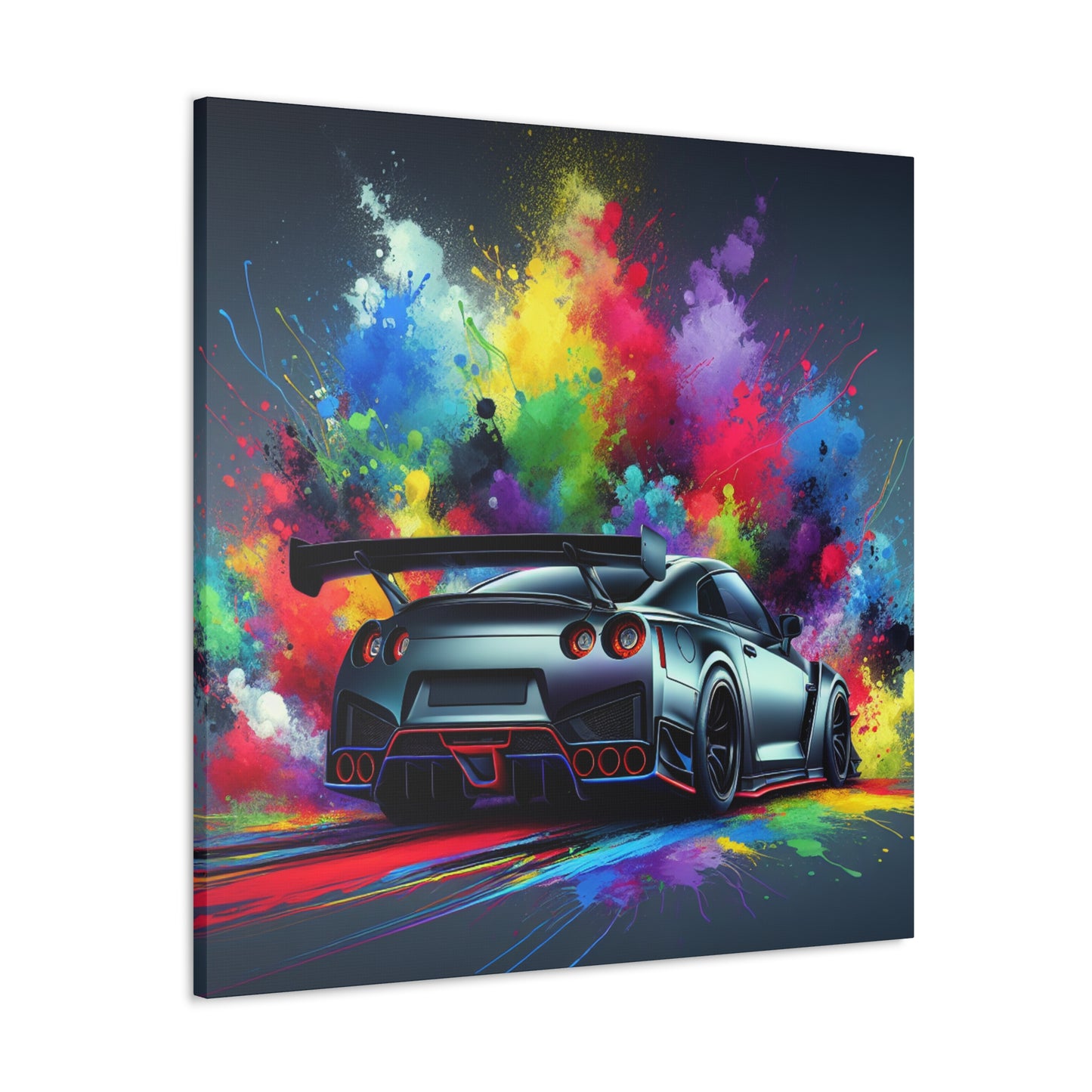 Nissan GT-R Canva Painting - High Quality Wall Decor, Modern Sports Car Artwork, Perfect Gift for Car Enthusiasts and Collectors