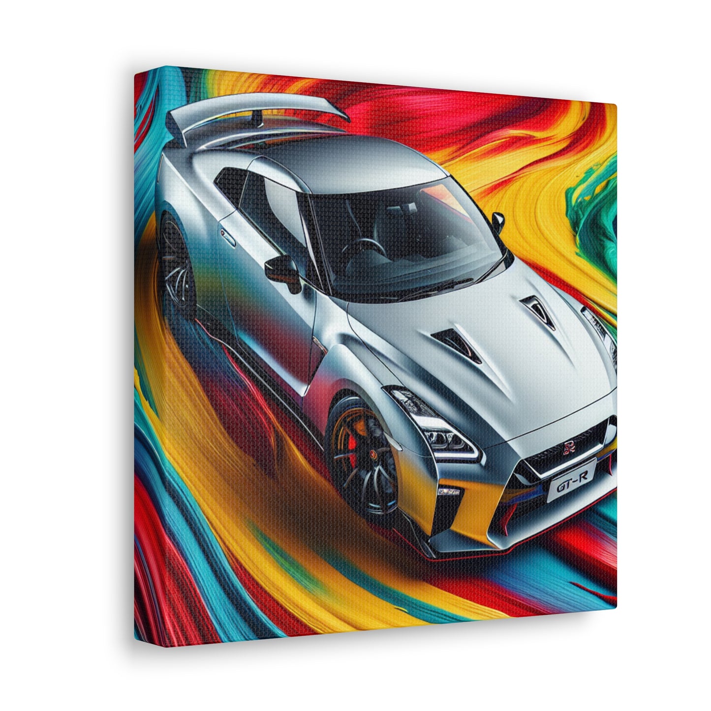 Nissan GT-R Sports Car Canva Painting - Perfect Wall Art Decor, Unique Gift for Car Lovers and Enthusiasts