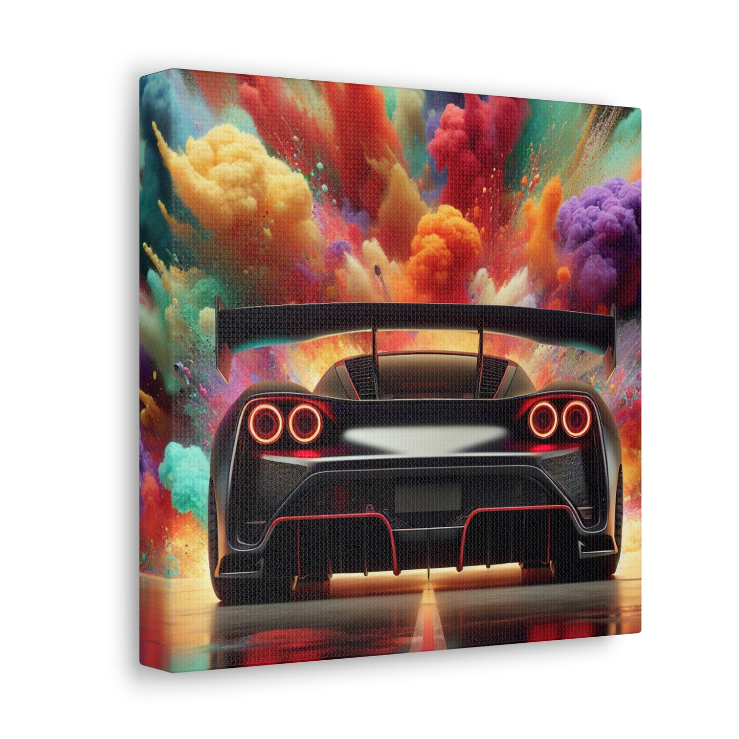 Nissan GT-R Canva Painting, Modern Car Wall Art, Sports Car Print Decor, Car Enthusiast Gift, Auto Art, Large Abstract Painting for Home Office