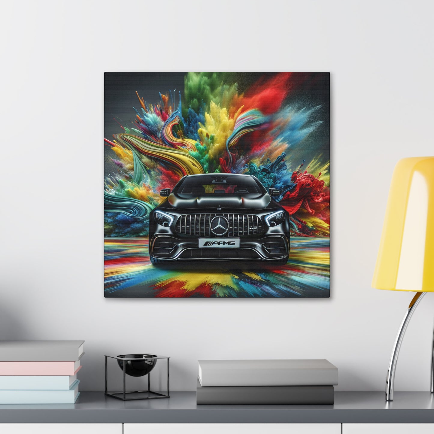 Mercedes AMG Wall Art Canva Painting - Luxury Car Decor, Perfect Gift for Car Lovers and Automotive Enthusiasts